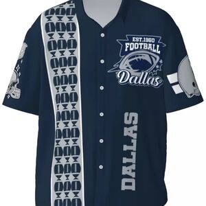Dallas Football Themed Navy Shirt